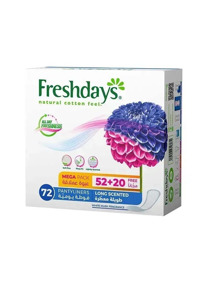 Freshdays Daily Liners Long Scented, 72 Pcs, 72'S