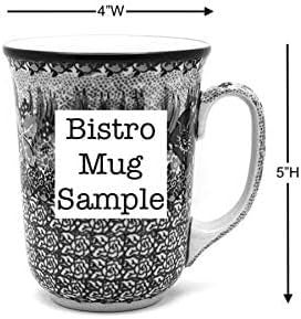 Polish Pottery Gallery Polish Pottery Mug  16 oz Bistro  Daffodil - Image 3