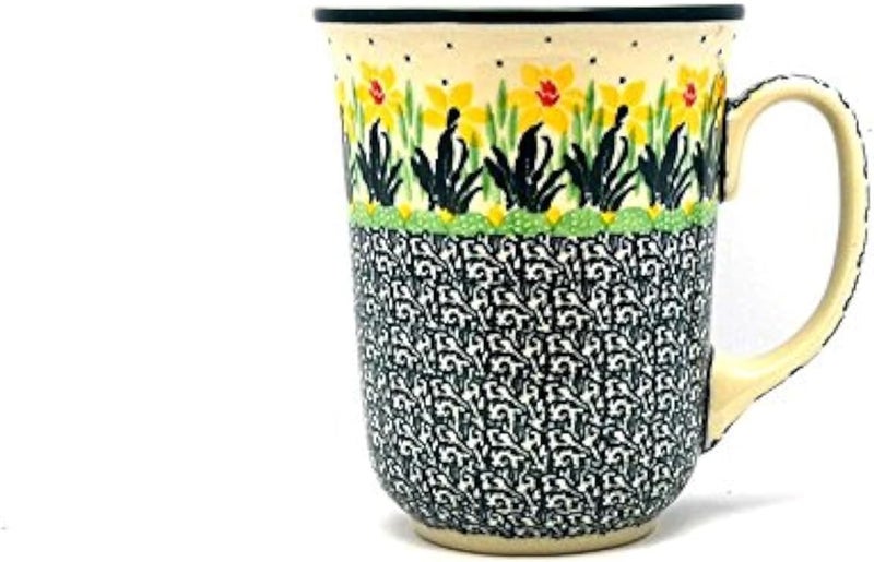 Polish Pottery Gallery Polish Pottery Mug  16 oz Bistro  Daffodil - Image 1