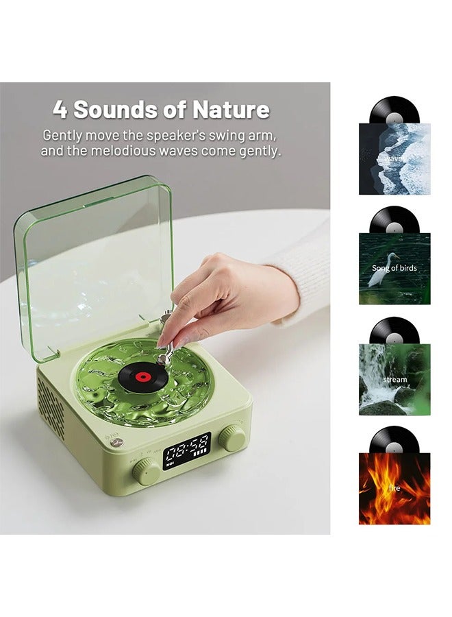 Mini Retro White Noise Bluetooth Speaker Portable Vintage Sleep Aid Bluetooth Speaker Subwoofer With RGB Light Support TF Card - Image 3