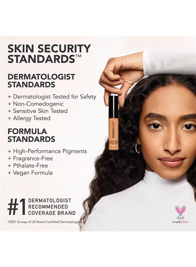 Dermablend كونسيلر كوفر كير، كونسيلر تغطية كاملة ومصحح لدوائر تحت العين، حب الشباب والشوائب، ترطيب لمدة 24 ساعة، لمسة غير لامعة، تطبيق XL - Image 3