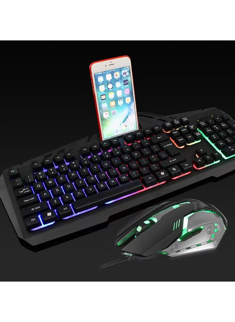 Neutral - Best selling product Redragon S101 gaming keyboard, M601 mouse, RGB backlit gaming keyboard, programmable backlit gaming mouse, great value combination set [new version] K10 gaming keyboard, mouse, RGB backlit gaming keyboard, backlit gaming mouse, great value combination set - Image 1
