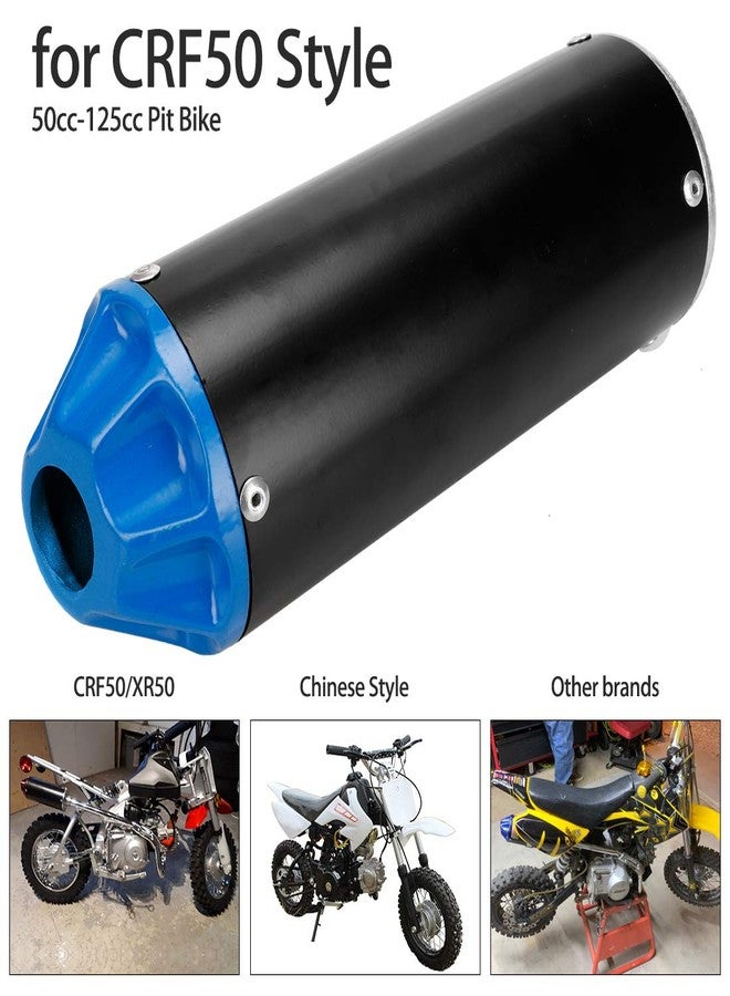 FVRITO High Performance Exhaust Muffler Silencer Pipe Assembly kit for Honda CRF50 XR50 70cc 110cc 125cc Taotao DB14 DB10 SSR SR110 Rocketa xpro db-x20 SDG Coolster Ex16 Chinese Pit Dirt Bike Blue - Image 5