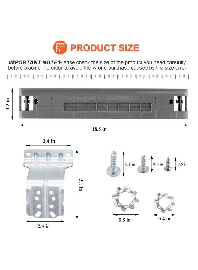 Beaquicy (2024 UPGRADED) SKK-7A SKK8K Dryer Stacking Kit - Replacement for Samsung 27-Inch Front-Load Washers and Dryers - Samsung laundry stacking kit Replaces SKK-7A, SK-5A, SK-5AXAA, SKK-8K - Image 5