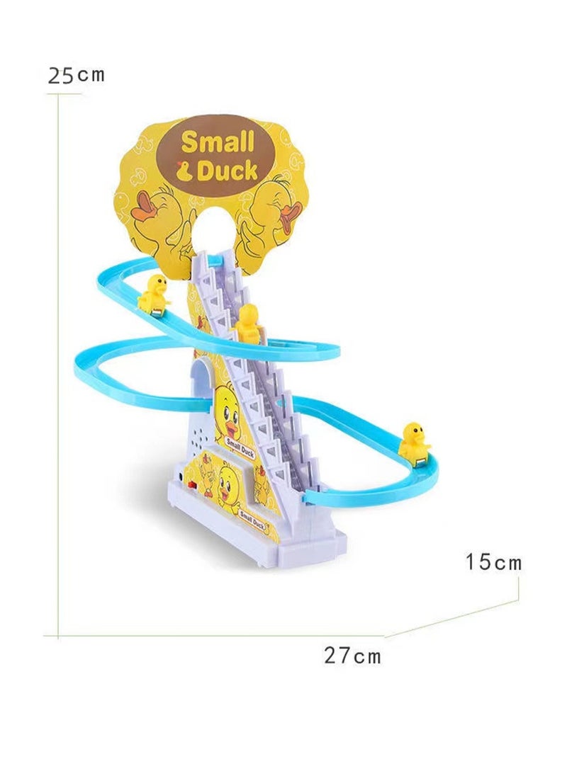 Generic - Duck Slide Toy Set, Fun Automatic Stair Climbing Toy, With Lights And Music, Comes With Six Little Yellow Ducks - Image 1