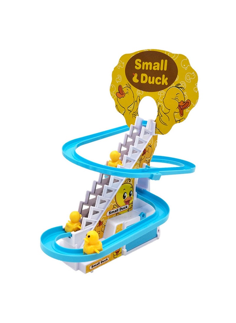 Generic - Duck Slide Toy Set, Fun Automatic Stair Climbing Toy, With Lights And Music, Comes With Six Little Yellow Ducks - Image 1