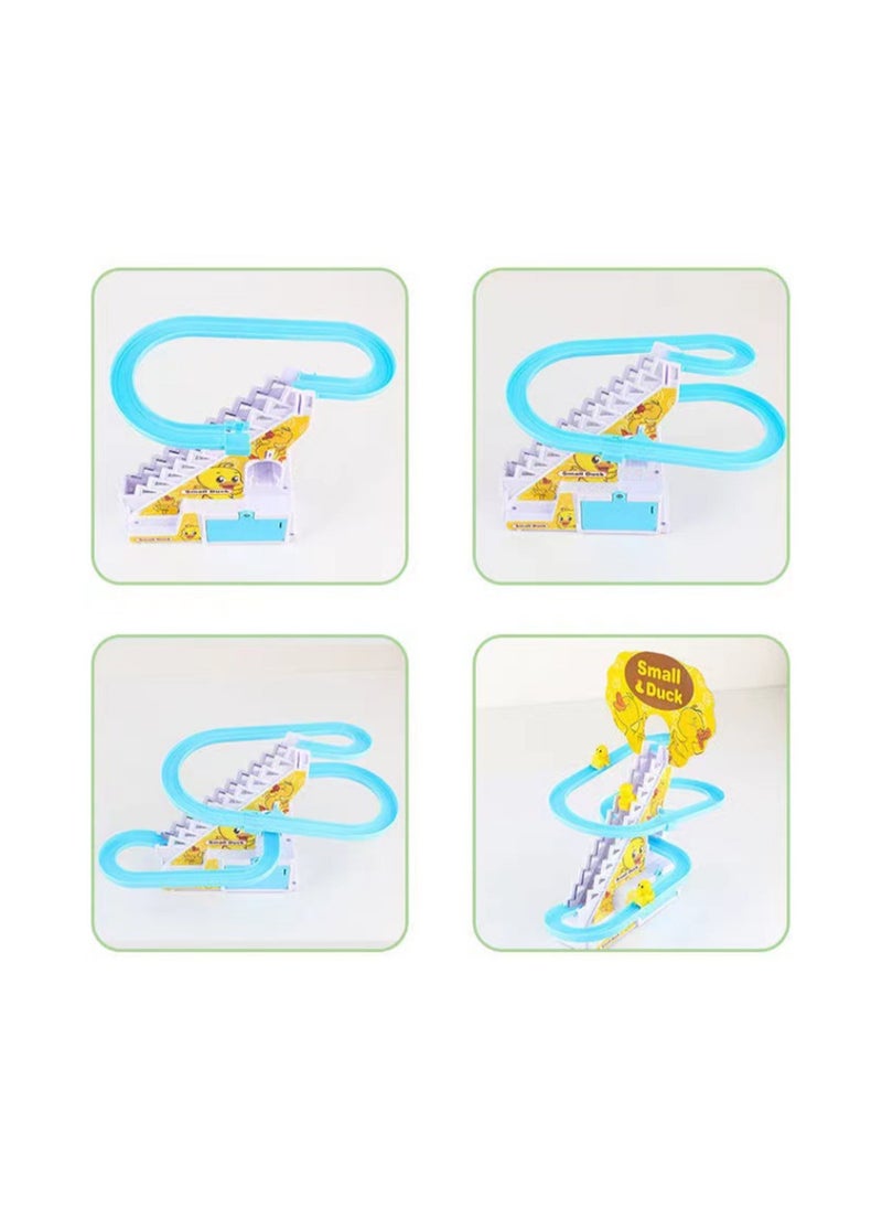 Generic - Duck Slide Toy Set, Fun Automatic Stair Climbing Toy, With Lights And Music, Comes With Six Little Yellow Ducks - Image 1