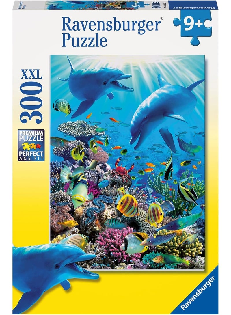 Ravensburger ألغاز رافنسبورجر مغامرة تحت الماء 300 قطعة XXL - قطع كبيرة إضافية، ألغاز للأطفال، تقنية التوافق الدقيق Softclick، فن المحيط الملون، نشاط تعليمي ممتع للأطفال من عمر 9 سنوات فما فوق | 13022-1 - Image 2