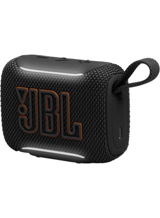 JBL Go 5 Portable Bluetooth Speaker with Ambient Edge Lighting, IP68 Waterproof & Dustproof, 10H Playtime, AirTouch Stereo Pairing, Auracast™, USB-C Lossless Audio – Compact & Drop-Proof, Black