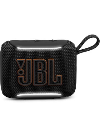 مكبر صوت بلوتوث محمول JBL Go 5 مع إضاءة محيطية، مقاوم للماء والغبار IP68، 10 ساعات تشغيل، اقتران ستيريو AirTouch، Auracast™، صوت غير مضغوط USB-C - مدمج ومقاوم للسقوط - view 2