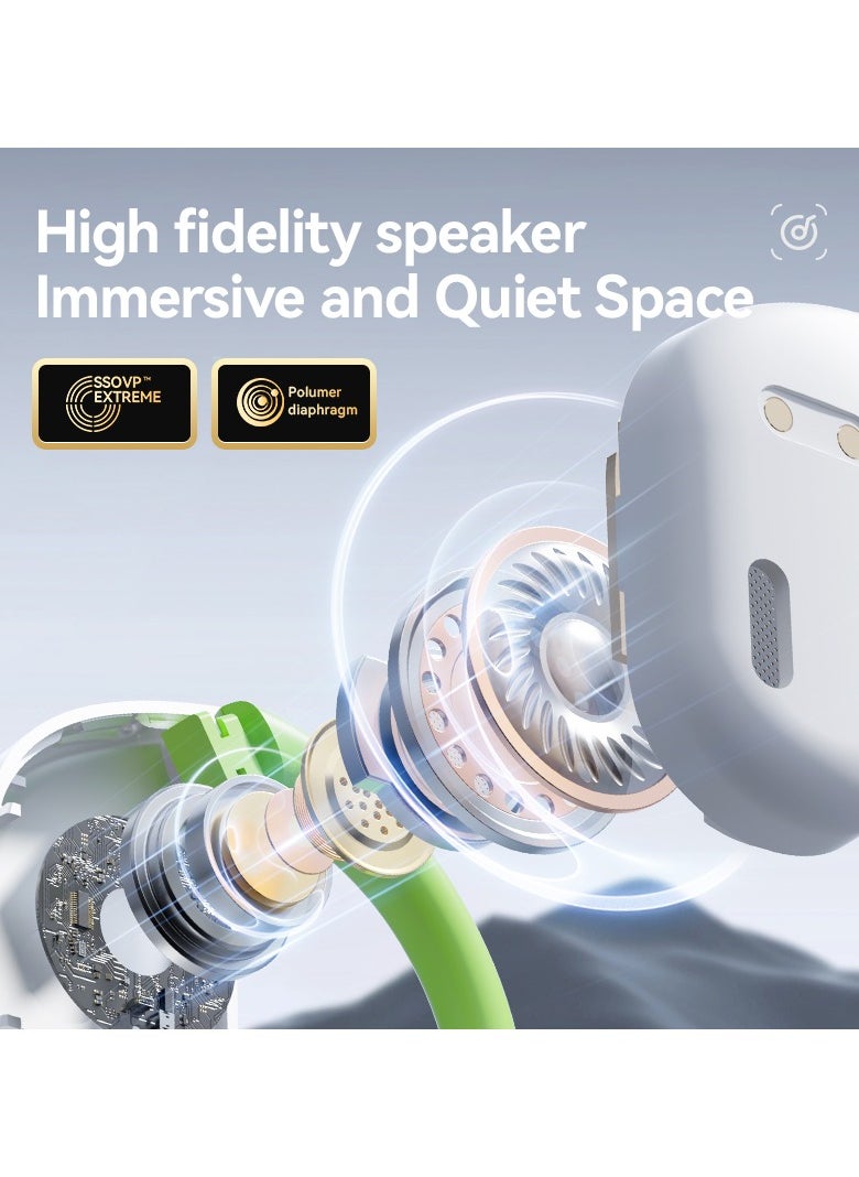 أبليكسدوب - سماعات رأس بلوتوث، سماعة رأس بلوتوث لاسلكية مفتوحة الأذن HIFI، سماعات أذن للألعاب مع ميكروفون - أسود - Image 1