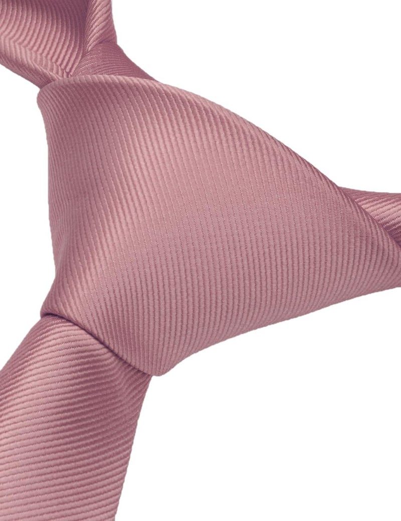 GUSLESON Solid Rusty Rose Wedding Ties For Men Neckties and Pocket Square Cufflinks Sets(IN0789-32) - Image 4