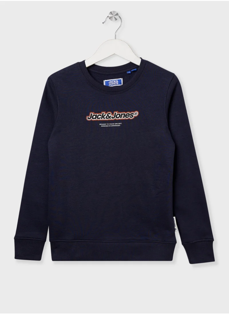 Jack & Jones Junior Kids Graphic Print Sweatshirt