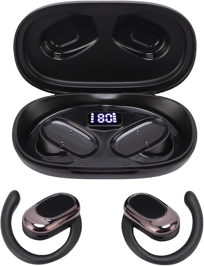 Fockety Ai Real Time Translation Earbuds 164 Languages Bluetooth Noise Cancelling Black - Image 1