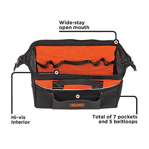 BLACK+DECKER Tool Bag, 12-inch (BDST500001APB) - Image 2