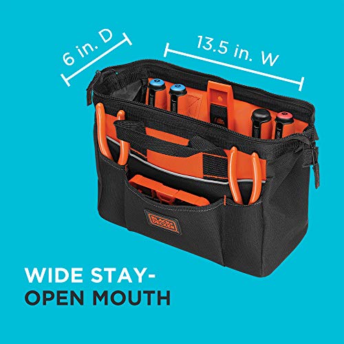 BLACK+DECKER Tool Bag, 12-inch (BDST500001APB) - Image 3