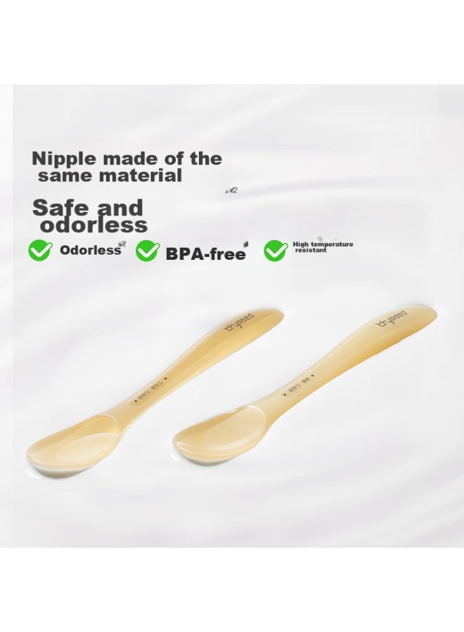 Shixi Silicone Spoon For Babies, Baby Spoon For Fruit Puree And Rice Powder, Children's Tableware, Complementary Food Spoon + Newborn Soft Spoon - Image 4