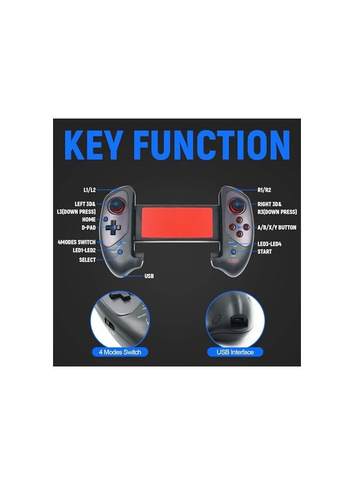 Ipega Wireless Game Controller Retractable Gamepad Joystick for Android iOS  - Image 4