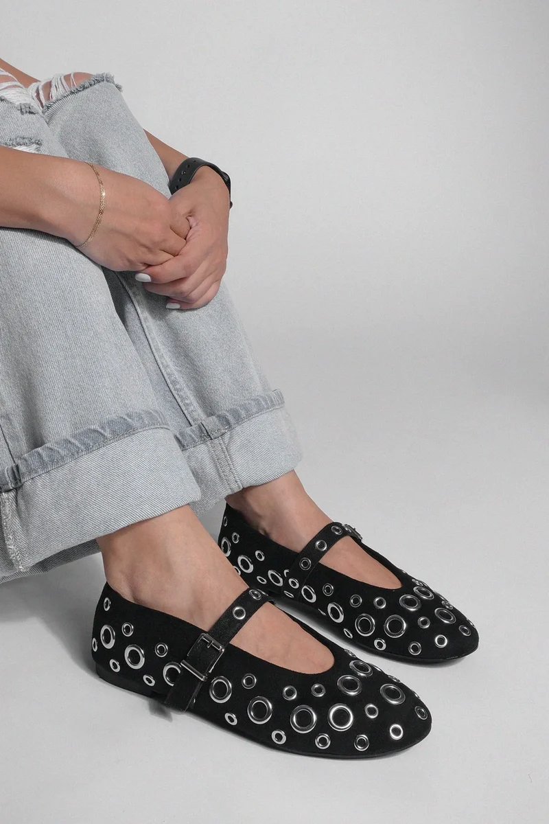 MARJIN Women's Banded Trousers Ballerinas Peranta