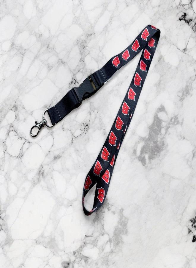 Desert Cactus University of Wisconsin Lanyard Badgers Keychain Car Keys College ID Badge Holder Detachable Breakaway Snap Buckle (Lanyard 3) - Image 5