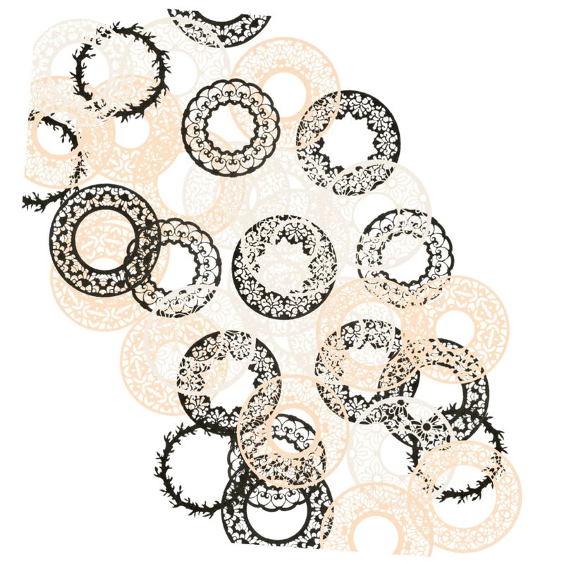 Vintage Lace Scrapbook Paper 40 Sheets for Journals Planners Postcards DIY Craft - Image 2