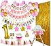 ReignDropBaby 1st Birthday Girl Decorations and Party Supplies 139 Pcs First Birthday Banners Balloons 12 Months Milestones - Image 3