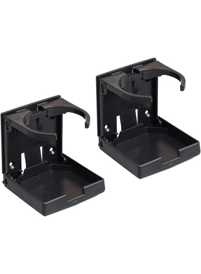 WedFeir 2PCS Adjustable Folding Drink Holder with Screws and Tapes, Folding Automotive Cup Holders for Car Truck Boat Van. - Image 1