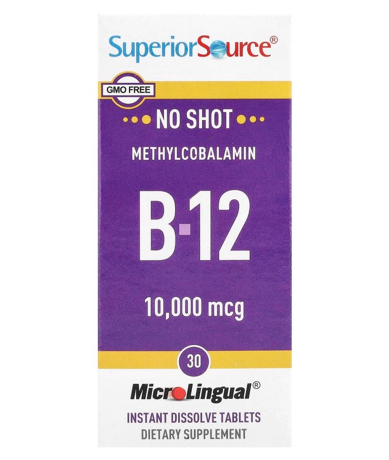 Superior Source Methylcobalamin B-12 10000 mcg 30 MicroLingual® Instant Dissolve Tablets