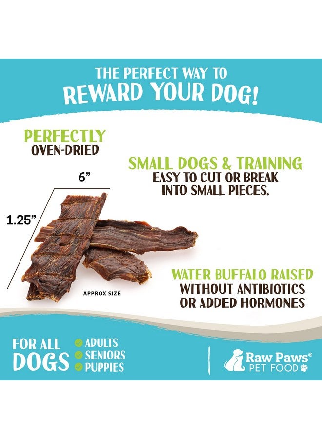 Raw Paws Water Buffalo Jerky Treats for Dogs, 16-oz - Packed in USA - Free-Range Pure Buffalo Meat - Beef Jerky for Dogs Alternative - Jerky Treats for Dogs - Jerky Sticks for Dogs, Dog Beef Jerky - Image 4