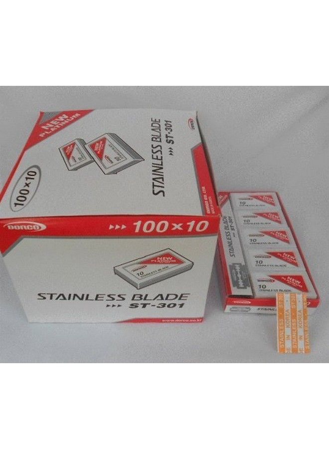 DORCO Wennow Dorco St301 Platinum Double Edge Razor Blades / 1Case (1000 Blades) - Image 1