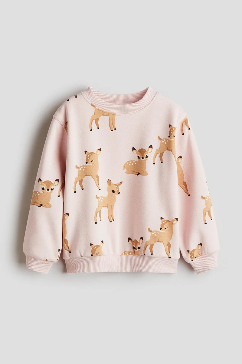 اتش اند ام سويت شيرت بطبعة وبطانة ناعمة