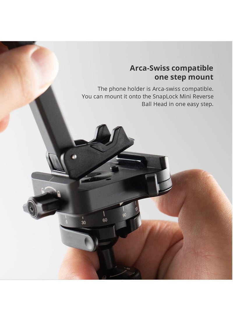 Generic Phone Tripod Mount Head, Universal Cell Phone Tripod Adapter, Standard Screw Adjustable Holder Head for Monopod,Selfie Stick, Compatible with iPhone,Samsung & Phones 60 to 90mm Wide  - Image 3