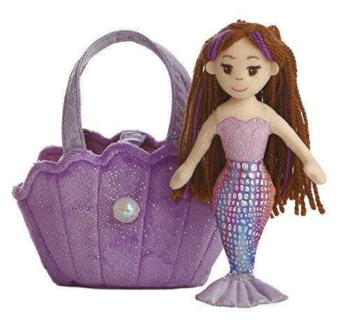 Aurora Enchanting Sea Sparkles Mermaid Lavender Stuffed Animal - Imaginative Play - Magical Companions - Purple 9 Inches - Image 2