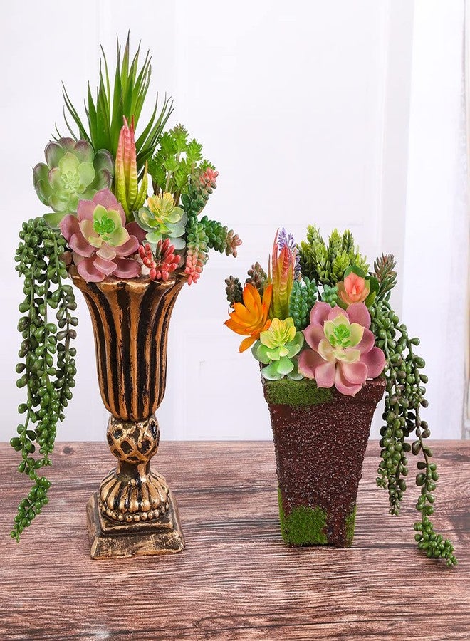 COTSEN 18 Pack Artificial Succulents Realistic Textured Fake Succulents Unpotted Artificial Cactus Plant Suitable for Garden Home Office Greening and Decoration - Image 2