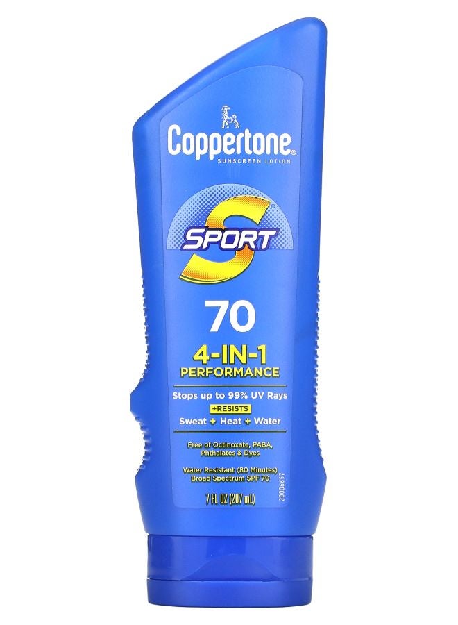 Sport Sunscreen Lotion 4-In-1 Performance SPF 70 7 fl oz (207 ml)