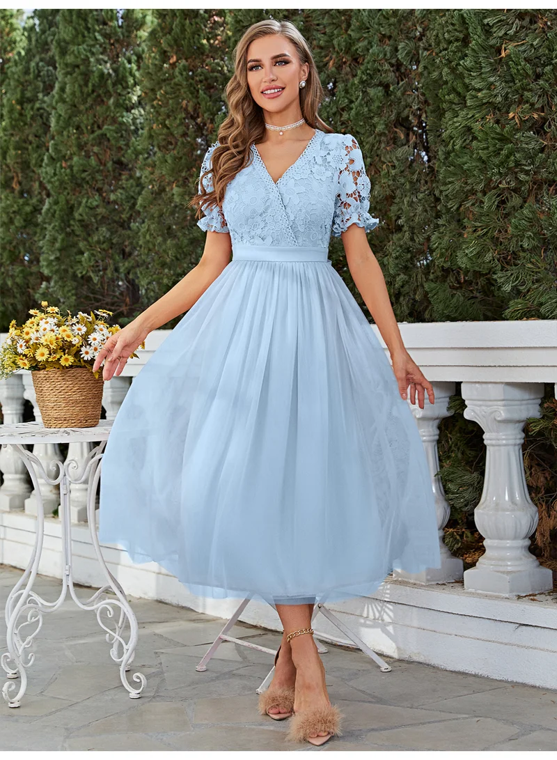 SIMPLEE Women's Summer Elegant DressLight & Comfortable Lightweight Cotton Blend Perfect for Outings