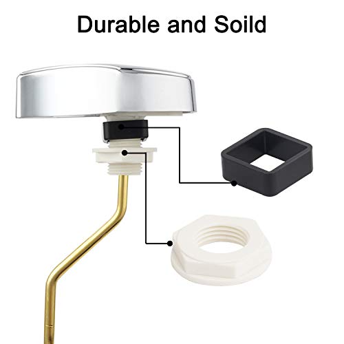 iFealClear 2PCS Brass Toilet Tank Flush Lever Replacement Compatible with TOTO THU068#CP for St743S, St454E, Side Mount Toilet Trip Lever, Easy to Install, Chrome - Image 4