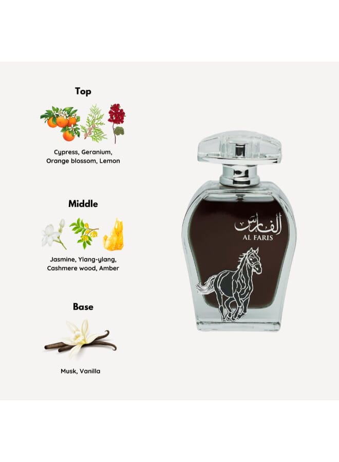 ARABIYAT Al Faris Eau de Parfum for Men - ARABIYAT by MyPERFUMES | 100ml - Image 4