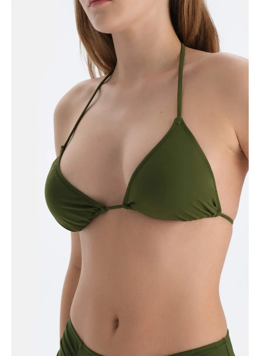 dagi Khaki Triangle Mini Bikini Top