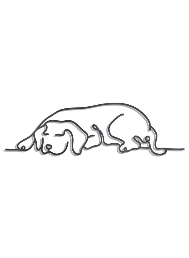 OYEFLY Metal Dog Wall Decor,Minimalist Dog Wall Art (style 1) - Image 1