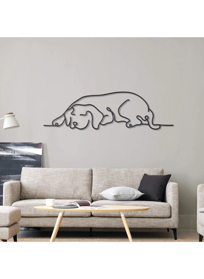 OYEFLY Metal Dog Wall Decor,Minimalist Dog Wall Art (style 1) - Image 3