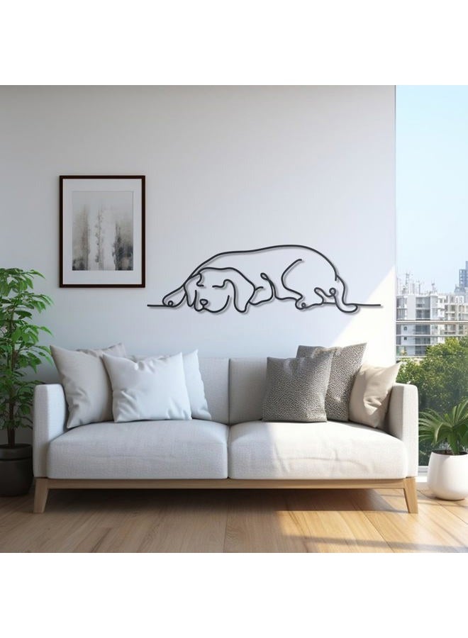 OYEFLY Metal Dog Wall Decor,Minimalist Dog Wall Art (style 1) - Image 4