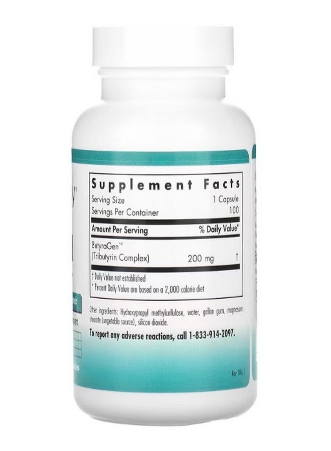 Nutricology ButyrAid 100 Delayed Release Vegetarian Capsules  - Image 2