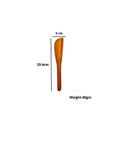 Fabartistry 100 Pure Neem Set of 3 ladles for BiriyaniVegetables and SauteBrown  - Image 4