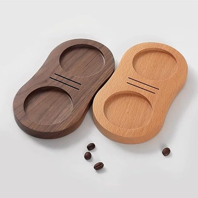 Unity Wooden Coffee Pot Rack Anti Slip Espresso Coffee Pot Rack Distribution Rod Tool Compacting Pad 18102Cm Universal Food Safety Wooden Coffee Pot 8Shaped Beech Wood - Image 4