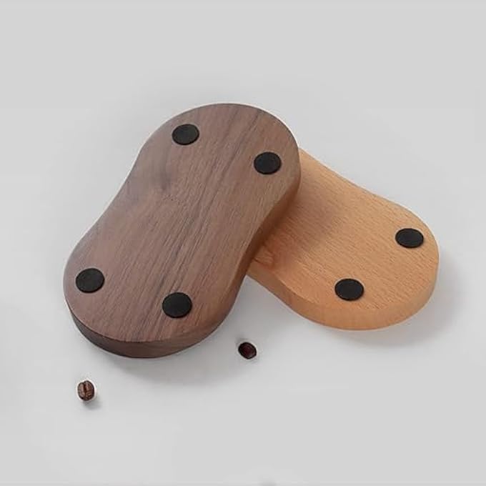 Unity Wooden Coffee Pot Rack Anti Slip Espresso Coffee Pot Rack Distribution Rod Tool Compacting Pad 18102Cm Universal Food Safety Wooden Coffee Pot 8Shaped Beech Wood - Image 5