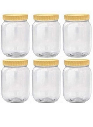 Set of 6-Piece 750 ML Plastic Spice Storage Pet Jar/Sunpet Round Clear Jars with lid - pzsku/ZB323575180388027F99BZ/45/_/1655631933/d6b7fa84-33b2-4a9d-a738-6cf3714331b3
