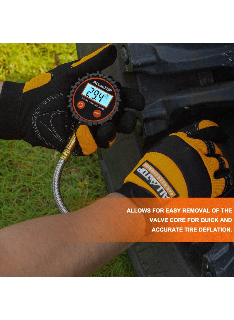 ALL-TOP ALL-TOP 4x4 Digital Tire Deflator kit, Professional Tire Pressure Gauge, Air Down Master, Rapid Tire Deflator (250 PSI)  - Image 5