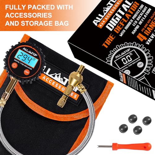ALL-TOP 4x4 Digital Tire Deflator kit, Professional Tire Pressure Gauge, Air Down Master, Rapid Tire Deflator (250 PSI) - Image 2