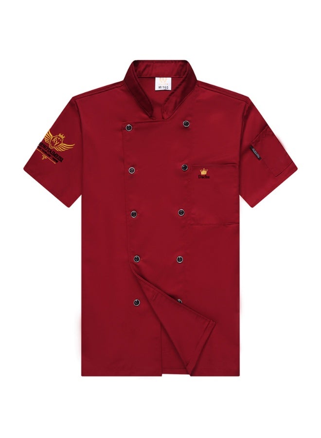 NIBEMINENT Chef Uniform Restaurant Kitchen Jacket Cooking Bakery Short/full Sleeve Plus Size Catering Food Service Breathable Collar Coat  - Image 1